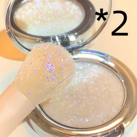 Monochrome Eye Shadow Fluorescent Eg9 (Option: 2pcs White sugar eye shadow)