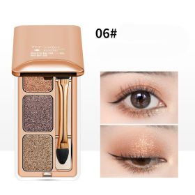 Three Color Eye Shadow Plate With Pearly Light (Option: Color6)