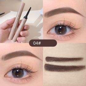 Waterproof Sweat-proof Lasting Non-fading Non-smudged Eyebrow Pencil Dyed Eyebrow Cream (Option: Dark brown)