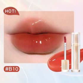 Iced Tea Mirror Lip Glaze Mirror Water Gloss Lip Gloss Glass Jelly Lip Brown Lipstick (Option: 10style)