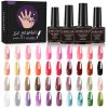 Limegirl Gel Nail Polish Kit Pink Glitter Pop Summer 40/24 Colors Semi-Permanent UV Led Gel Varnish Soak Nails