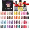 Limegirl Gel Nail Polish Kit Pink Glitter Pop Summer 40/24 Colors Semi-Permanent UV Led Gel Varnish Soak Nails