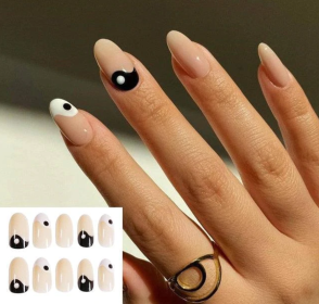 Get the Perfect Manicure with Our Stunning Collection of Women's Fake Nails (Type: Yin & Yang)