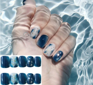 Get the Perfect Manicure with Our Stunning Collection of Women's Fake Nails (Type: Deep Sea)