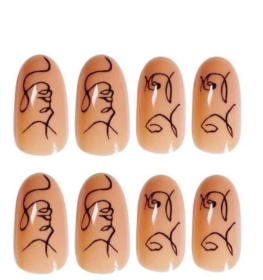 Get the Perfect Manicure with Our Stunning Collection of Women's Fake Nails (Type: Doodles)