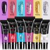 Poly Nail Gel Set 6 PCS Poly UV Gel Set For Nail Extension Finger Quick Building Gel 24 Color Extension Gel Set Manicure Set