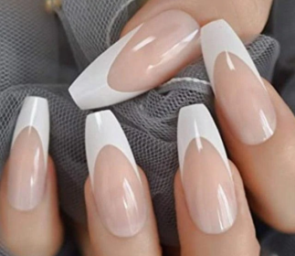 Get the Perfect Manicure with Our Stunning Collection of Women's Fake Nails (Type: White French Tips)