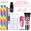 Manicure Set Poly Extension Nail KitGel Nails CompleteKit Gel For Extension Semi PermanentUV Varnish Kit Nail Tools Sets