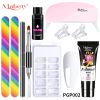 Manicure Set Poly Extension Nail KitGel Nails CompleteKit Gel For Extension Semi PermanentUV Varnish Kit Nail Tools Sets