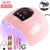 UV LED Lamp For Nails Drying Manicure Lamp Nail Dryer For Gel Polish Professional Cabin Led Lamp Nail Art Salon Tool