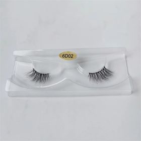 1Pair Mink Eyelashes Soft Natural Curl Half Eyelash For Eye Makeup Eye End Thicky Messy Handmade Lashes Hotsale Lash Wholesale (Color: 6D02)