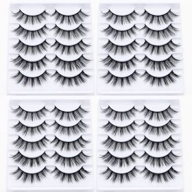 20/10/5 Paar Valse Mink Wimpers Natuurlijke Piekerige Lange Valse Wimpers Handgemaakte Gevleugelde Dikke Lash Voor Wimper Extension Make gereedschap (Color: 20Pairs-B)