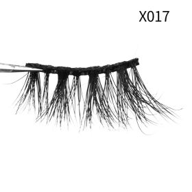 1Pair Mink Eyelashes Soft Natural Curl Half Eyelash For Eye Makeup Eye End Thicky Messy Handmade Lashes Hotsale Lash Wholesale (Color: X017)