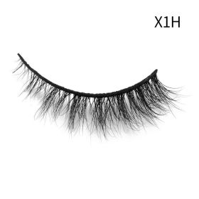 Nieuwe 1 Paar Mink Wimpers Gevleugelde Natuurlijke Lange Wimpers Piekerige Thicky Lash Handgemaakte Zwarte Wimper Half Lash Voor Wimper Extension (Color: X1H)