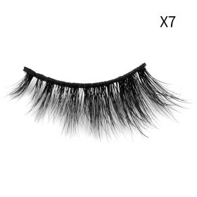 Nieuwe 1 Paar Mink Wimpers Gevleugelde Natuurlijke Lange Wimpers Piekerige Thicky Lash Handgemaakte Zwarte Wimper Half Lash Voor Wimper Extension (Color: X7)