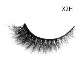 Nieuwe 1 Paar Mink Wimpers Gevleugelde Natuurlijke Lange Wimpers Piekerige Thicky Lash Handgemaakte Zwarte Wimper Half Lash Voor Wimper Extension (Color: X2H)