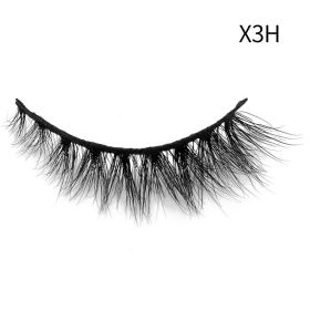 Nieuwe 1 Paar Mink Wimpers Gevleugelde Natuurlijke Lange Wimpers Piekerige Thicky Lash Handgemaakte Zwarte Wimper Half Lash Voor Wimper Extension (Color: X3H)