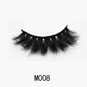 Handgemaakte Mink Wimpers Soft Curl Gevleugelde End Oog Langwerpige Valse Wimpers Dikke Kruis Natuurlijke Fake Lash Nieuwe Makeup Tools Groothandel (Color: M008)