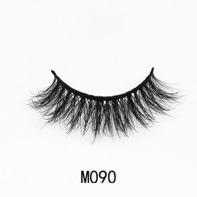 Handgemaakte Mink Wimpers Soft Curl Gevleugelde End Oog Langwerpige Valse Wimpers Dikke Kruis Natuurlijke Fake Lash Nieuwe Makeup Tools Groothandel (Color: M090)