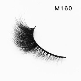 Handgemaakte Mink Wimpers Soft Curl Gevleugelde End Oog Langwerpige Valse Wimpers Dikke Kruis Natuurlijke Fake Lash Nieuwe Makeup Tools Groothandel (Color: M160)