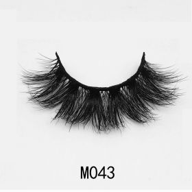 Handgemaakte Mink Wimpers Soft Curl Gevleugelde End Oog Langwerpige Valse Wimpers Dikke Kruis Natuurlijke Fake Lash Nieuwe Makeup Tools Groothandel (Color: M043)