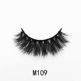 Handgemaakte Mink Wimpers Soft Curl Gevleugelde End Oog Langwerpige Valse Wimpers Dikke Kruis Natuurlijke Fake Lash Nieuwe Makeup Tools Groothandel (Color: M109)