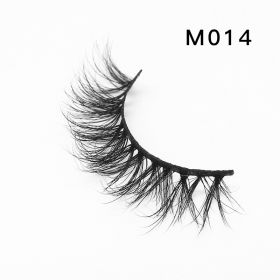 Handgemaakte Mink Wimpers Soft Curl Gevleugelde End Oog Langwerpige Valse Wimpers Dikke Kruis Natuurlijke Fake Lash Nieuwe Makeup Tools Groothandel (Color: M014)