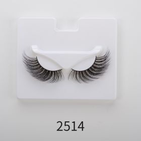 25mm Angel Winged Eyelashes Handmade Thick Theatrical Curly Fake Eyelash Black Natural Long Lash For Eyelash Extension Wholesale (Color: 2514)