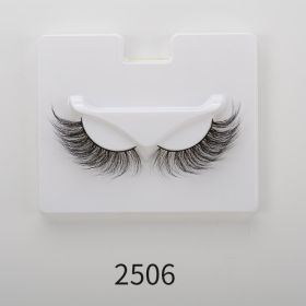 25mm Angel Winged Eyelashes Handmade Thick Theatrical Curly Fake Eyelash Black Natural Long Lash For Eyelash Extension Wholesale (Color: 2506)