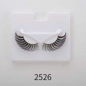 25mm Angel Winged Eyelashes Handmade Thick Theatrical Curly Fake Eyelash Black Natural Long Lash For Eyelash Extension Wholesale (Color: 2526)