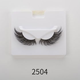 25mm Angel Winged Eyelashes Handmade Thick Theatrical Curly Fake Eyelash Black Natural Long Lash For Eyelash Extension Wholesale (Color: 2504)