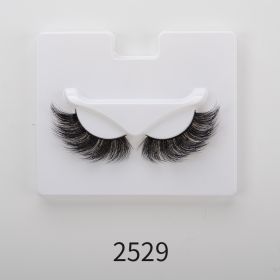 25mm Angel Winged Eyelashes Handmade Thick Theatrical Curly Fake Eyelash Black Natural Long Lash For Eyelash Extension Wholesale (Color: 2529)