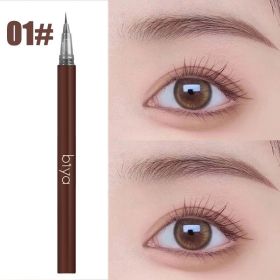 Groothandel 3/1Pc 0.01Mm Ultra Dunne Hoofd Vloeibare Wenkbrauw Pen Natuurlijke Waterdichte Zweet-Proof Wenkbrauwpotlood make-Up Cosmetische (Color: 1pc Brown)