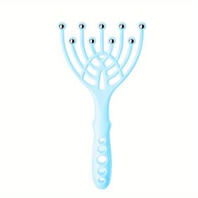 Handheld SPA Head Massager with 9 Claws for Deep Stress Relaxation and Hair Care - Perfect Gift for Parents and Office Workers (Color: Blue)