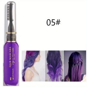 13 colors Disposable Hair Dye Comb - Washable Hair Tint for Party, Birthday, and Cosplay - Easy to Use and Safe (Color: Style5)