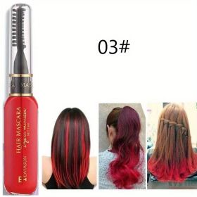 13 colors Disposable Hair Dye Comb - Washable Hair Tint for Party, Birthday, and Cosplay - Easy to Use and Safe (Color: Style3)