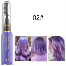 13 colors Disposable Hair Dye Comb - Washable Hair Tint for Party, Birthday, and Cosplay - Easy to Use and Safe (Color: Style2)