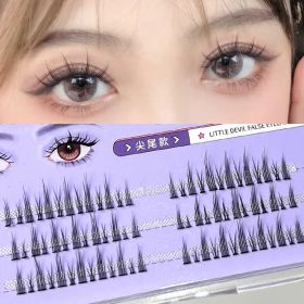 3D Faux Mink Lashes Tapered Natural Long False Eyelashes Individual Eyelash Natural Thick Lashes Eyelash Extension for Makeup (Color: B7235)