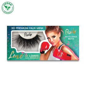 RUDE Luxe 3D Premium Faux Mink Lashes (Color: Excellence)