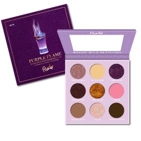 RUDE Cocktail Party 9 Color Eyeshadow Palette (Color: Purple Flame)