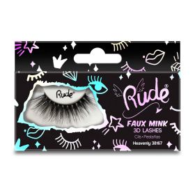 RUDE Essential Faux Mink 3D Lashes (Color: Heavenly)