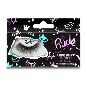 RUDE Essential Faux Mink 3D Lashes (Color: Scrumptious)