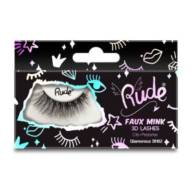 RUDE Essential Faux Mink 3D Lashes (Color: Glamorous)