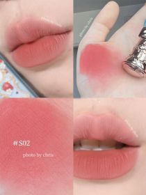 Flower Knows Strawberry Rococo Series Embossed Blush Velvet Matte Lip Glaze (Option: S02-Lip gloss)