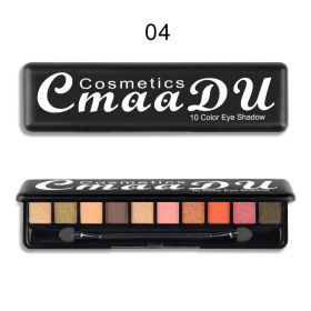 Creative 10 Color Matte Pearlescent Eyeshadow Palette (Option: 4 Style)