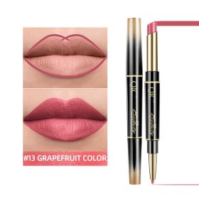 2-in-1 Matte Waterproof Non-Stick Lipstick Pencil (Option: 13 Style)