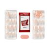 KISS imPRESS Long-Lasting Short Square Gel Press-On Nails, Glossy Light Pink, 30 Pieces