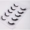 New 5Pairs High Quality Faux Eyelashes Handmade 3D Winged Natural Long Lashes Soft Cat Eye Fake Eyelash For Eye Makeup Wholesale