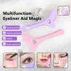 Silicone Eyeliner Stencil Wing Tip Mascara Drawing Lipstick Aid Face Cream Applicator For Beginners Makeup Tool Eyeliner Stencils Silicone Winged Tip