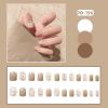 Wear Fake Nail Patch Frosted Ballet French Patch